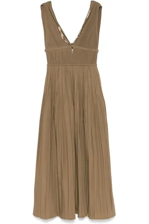 Maje Robe mi-longue à design plissé
