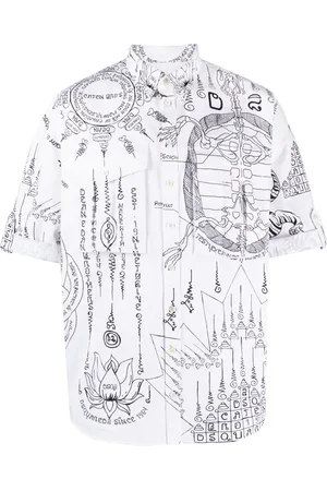 Dsquared2 Chemise en coton à imprimé graphique