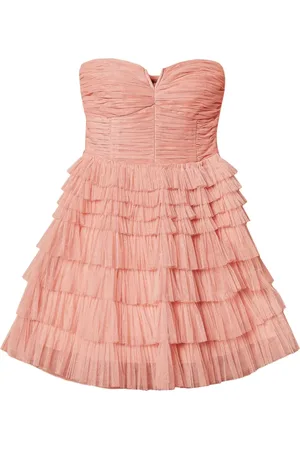Twin-Set Robe bustier en tulle à coupe courte