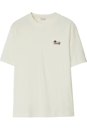 Burberry T-shirt en coton à logo brodé