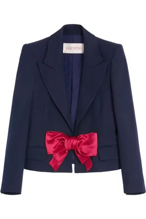 VALENTINO GARAVANI Blazer boutonné à détail de nœud
