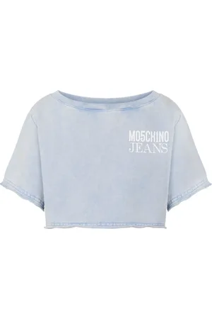 Moschino Chemise en jean à coupe crop