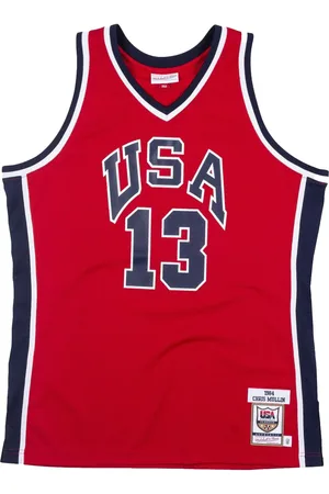 Mitchell & Ness Maillot authentique Chris Mullin USA Basketball University Red (1984)