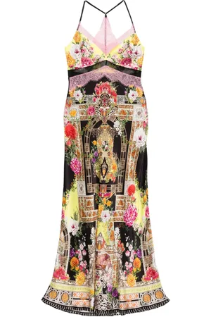 Camilla Robe The Adorned In Alexandria Lace Splice Bias Maxi