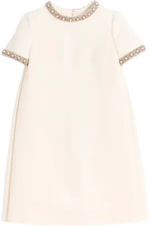 VALENTINO GARAVANI Robe courte Crepe Couture à broderies