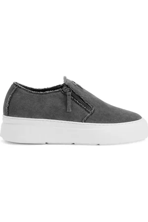 Giuseppe Zanotti Baskets en cuir à logo embossé