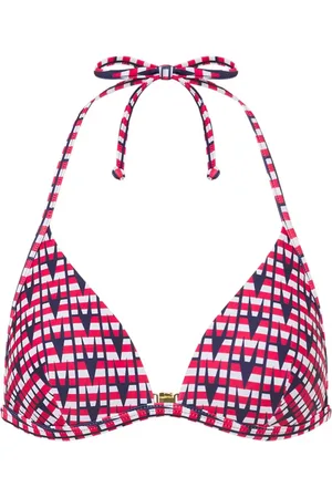 Moschino Haut de bikini à logo imprimé
