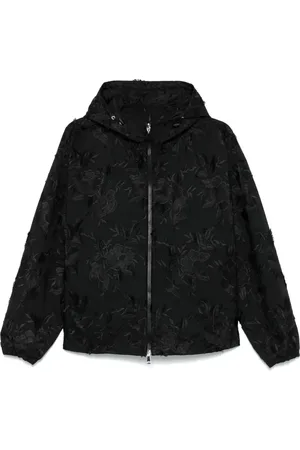Moncler Veste à fleurs brodées