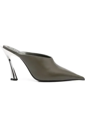 MUGLER Mules 95 mm en daim