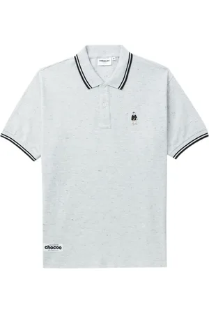 Chocoolate Polo en coton à logo appliqué