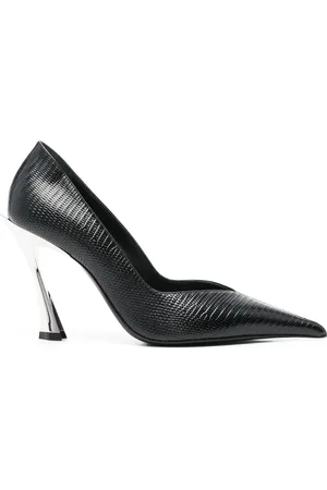 MUGLER Escarpins en cuir grainé 95 mm