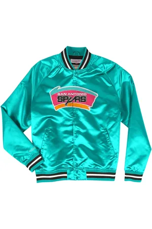 Mitchell & Ness Veste NBA Spurs Teal en satin