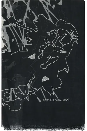 Emporio Armani Foulard à imprimé géométrique
