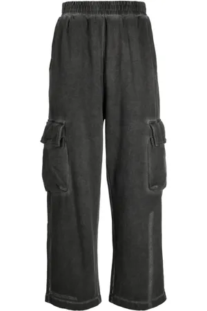 Izzue Pantalon cargo à effet usé