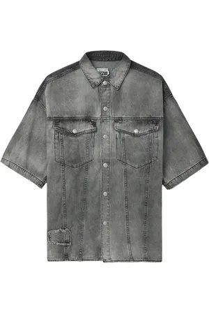 Izzue Chemise en jean à effet délavé