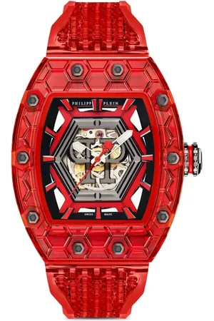 Philipp Plein Montre Crypto King Hexagon Red Phantom 55 mm