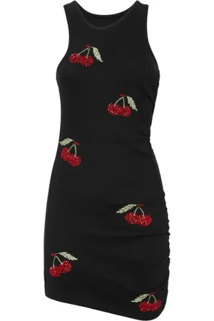 Philipp Plein Robe courte à motif cerise