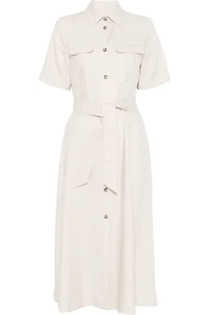 Woolrich Robe mi-longue à taille nouée