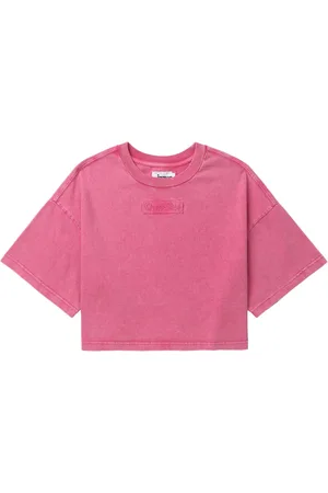 Izzue T-shirt crop à patch logo