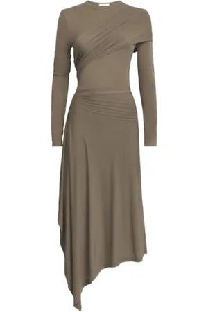 Helmut Lang Robe mi-longue à fronces