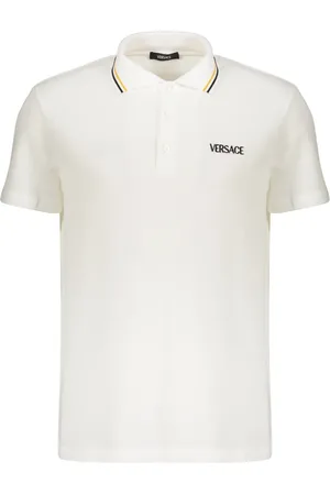 VERSACE Polo en coton à manches courtes