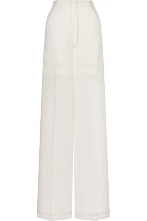 Serafini Pantalon palazzo à design superposé