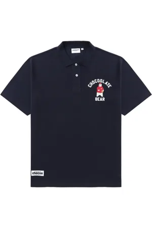 Chocoolate Polo en coton à logo imprimé