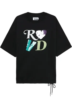 Izzue T-shirt en coton à sequins