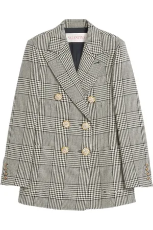 VALENTINO GARAVANI Blazer en laine à motif pied-de-poule