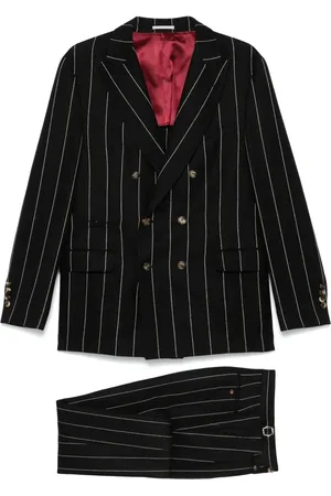 Brunello Cucinelli Costume à fines rayures