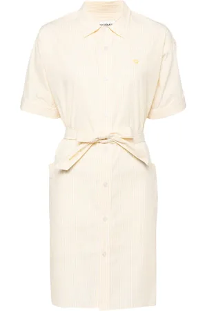 Chocoolate Robe-chemise à fines rayures