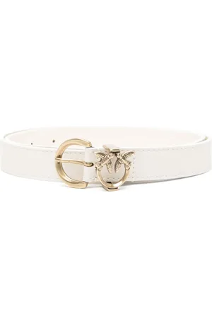 Pinko Ceinture en cuir à motif Love-Birds