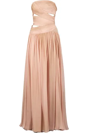 Elie saab Robe imprimée en chiffon à coupe longue