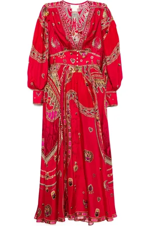 Camilla Robe courte à taille ceinturée