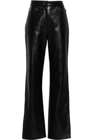 Totême Pantalon droit en cuir