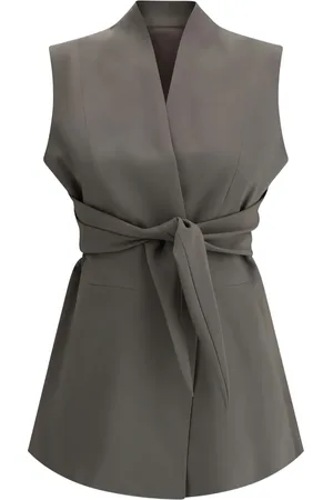 Rick Owens Gilet à taille ceinturée