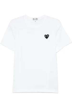 Comme des Garçons T-shirt à emblème à strass