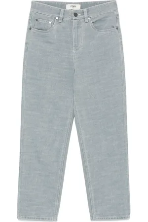 Fendi Jean à logo embossé