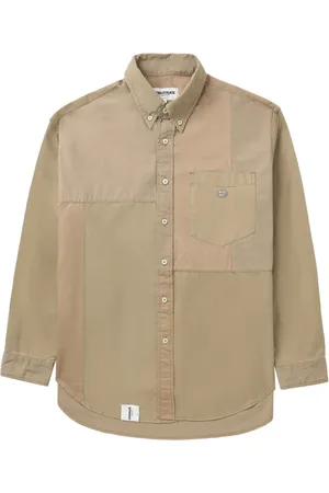 Chocoolate Chemise en coton à empiècements contrastants