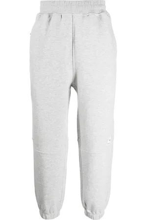 Izzue Pantalon de jogging en coton mélangé à patch logo