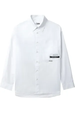 Izzue Chemise en coton à logo appliqué