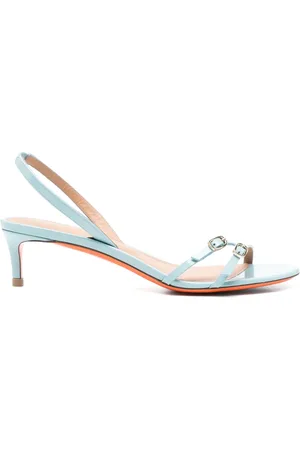 santoni Sandales en cuir à plateforme 50 mm