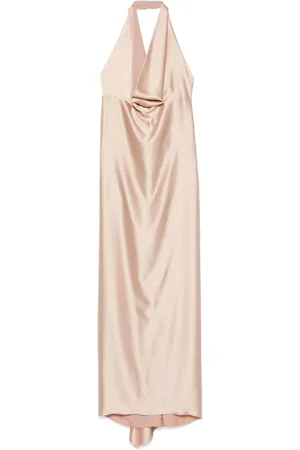 BLANCA Robe en satin à coupe longue