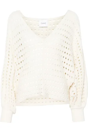 NUDE Pull en maille ajourée
