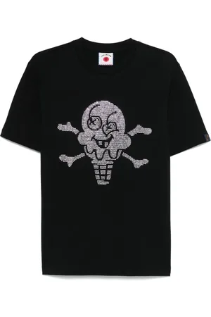 ICECREAM T-shirt Rhinestone Cones & Bones Popover