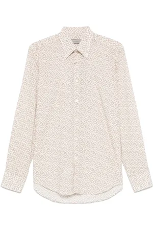 CANALI Chemise à imprimé végétal