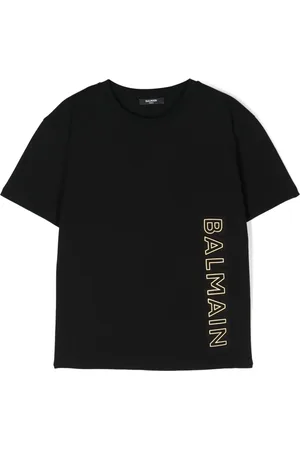 Balmain T-shirt en coton à logo embossé