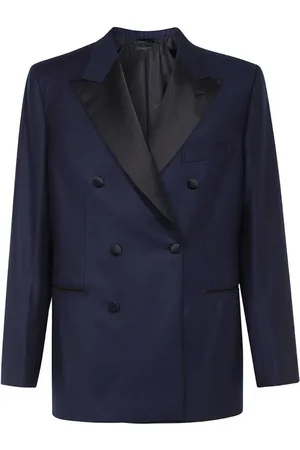 BRIONI Blazer à revers en satin