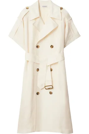 Burberry Robe boutonnée à taille ceinturée