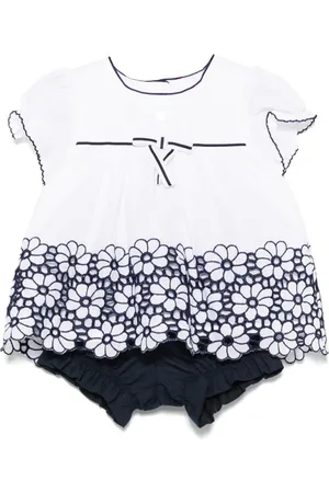 PATACHOU Ensemble short à fleurs brodées
